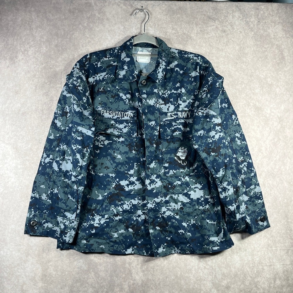 US Navy Blouse NWU Type III Working Uniform Men Small XShort Jacket Digital Camo